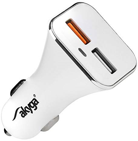 Akyga AK-CH-08 2x USB Car Charger 3A QC Charger for Cigarette Lighter