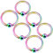 KJM FASHION 6 STK Regenbogen Eloxiert Klemming Ohr 1.6 mm 14 Gauge 10mm 3/8 12mm 1/2 4mm Eyebrow Daith Nose Cartilage Ohrringe Septum Piercing Schmuck 4745