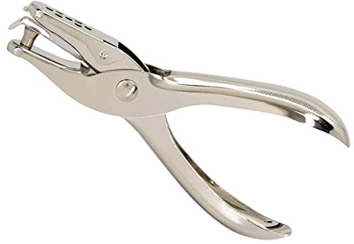 Perforatrice à papier 1 trou Powertool - Pince à papier ronde en métal - Perforatrice à main - Pour bricolage et travaux manuels - 3 mm