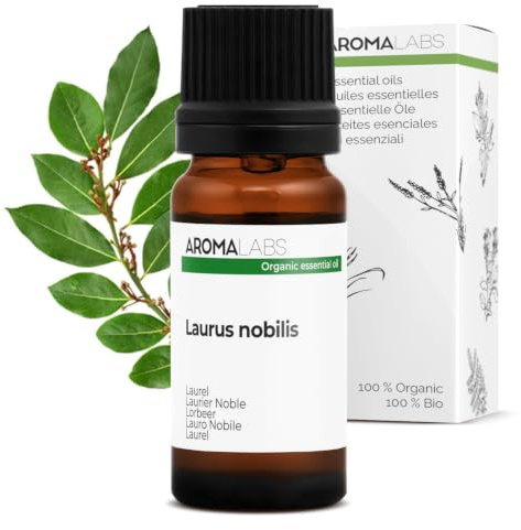 BIO - Laurel Essential Oil - 10mL - 100% Pure, Natural, Chemotyped and AB Certified - AROMA LABS (French Brand)