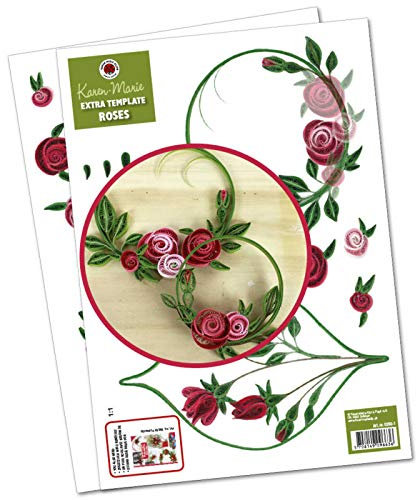 Karen Marie's Quilling Roses Extra Template