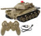 Dilwe Ferngesteuerter Kampfpanzer, 2,4 GHz RC Tank Fort mit Sound und LED, 270 Grad dreht Sich, inkl. Fernbedienung, Akku, USB-Ladekabel, Kinder/Erwachsene