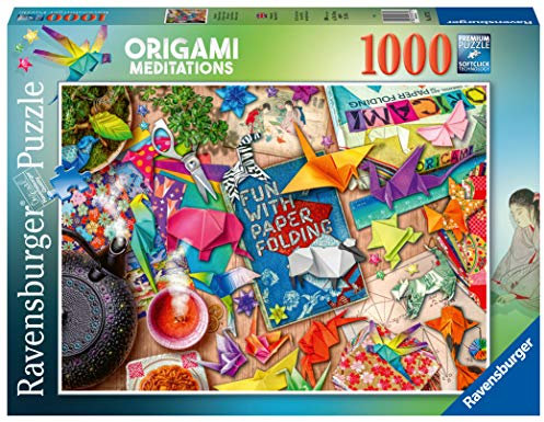Ravensburger Puzzle 2D 1000 elementów: Medytacje z Origami, Stary Design