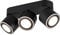 Trio Leuchten LED Deckeneinbau u. Aufbauleuchte Taurus 652910332, Metall Schwarz matt, inkl. 3x 3.5 Watt + 3x 1.5 Watt LED