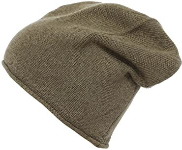Zwillingsherz Mütze Beanie Slouch Kaschmir Damen Mädchen Uni - Hochwertige Cashmere Hat Kappe - Warme Haube mit weichem Fleece Frühling Herbst Winter