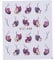 BIUDECO 1sheet Flower Nail Art Stickers for Women Watermark Decals Chic Floral Designs for Nail Decoration