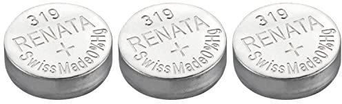 RENATA Knopfzellen Silber Oxid 319 / SR527 SW 0 % Quecksilber, 1,55 V, 3 Stück