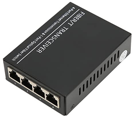 Convertisseur de Média Fibre Optique vers Ethernet Gigabit Monomode SC, émetteur-récepteur à Fibre Optique Tx1310nm 100 Mbps jusqu'à 25 Km avec Port RJ45