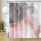 Uiiooazy Rideau Douche Rose et Gris, Rideau de Douche Effet Marbre Doré Rideau de Baignoire Anti Moisissure Imperméable Tissu Polyester Lavable Rideau Salle de Bain avec 12 Crochets 180Lx200Hcm