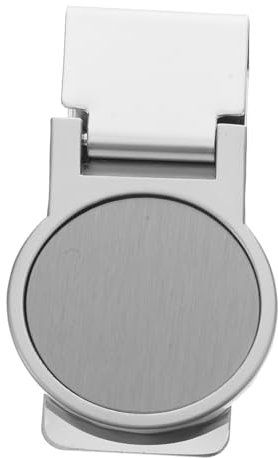 FUNOMOCYA Edelstahl Geldklammer Tragbarer Geldclip Für Geldscheine Praktischer Aufbewahrungshalter Für Bürobedarf Minimalistisches Design Robust Und rutschfest Für Optimale Organisation