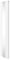 Oval Panel Radiator with Mirror 1800mm x 380mm Modern Designer Double Column Vertical Heater Gloss White Carbon Steel Wall Mounted Kitchen Living Room Cleaning Brush Fixing Kit & Brackets