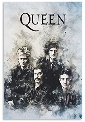 WYYXF Leinwandbild, Queen-Band, Poster und Wandkunst, moderne Familie, Schlafzimmer, Dekoration, ohne Rahmen (30 x 50 cm)