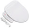 Abattant de bidet intelligent - Abattant de WC électrique à abaissement automatique - Siège chauffant électronique - Buse autonettoyante - Système d'abaissement automatique - Bidet électrique - Blanc