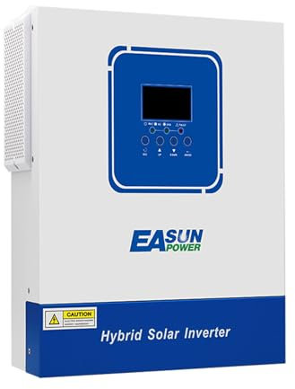 POWLAND 4000W Inverter solare ibrido 24V, Inverter indipendente da rete, Ingresso FV 60-500VDC, monofase 230V uscita, 100A MPPT per batterie al litio e al piombo 24V, con modulo WiFi(SMG II 4KW)
