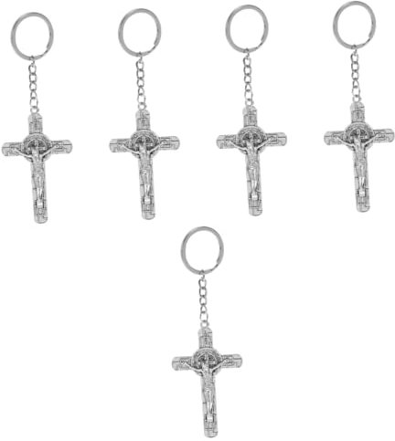 IMIKEYA 5St Kreuz Schlüsselanhänger bags o'bag rucksack schlüsselanhänger norsacke tasche schlüsselkette рюкзаки -Dekoration aus Metall Zinklegierung