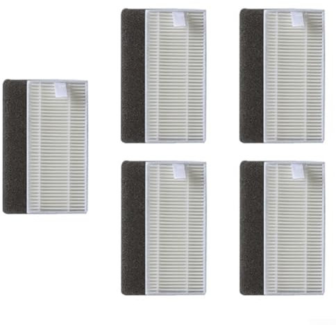 Oniissy 5-teiliges Ersatzfilter-Zubehör, Filter, leicht austauschbares Filter-Set für Tesvor M2 Roboter-Staubsauger, enthält 5 Zubehörteile