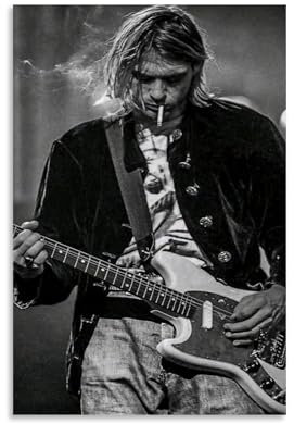 juaseehke Kurt Cobain (9) Poster, Raumdekoration, Leinwandposter, ästhetischer Poster, Wandkunst, Dekor-Poster, 30 x 45 cm, ungerahmter Stil