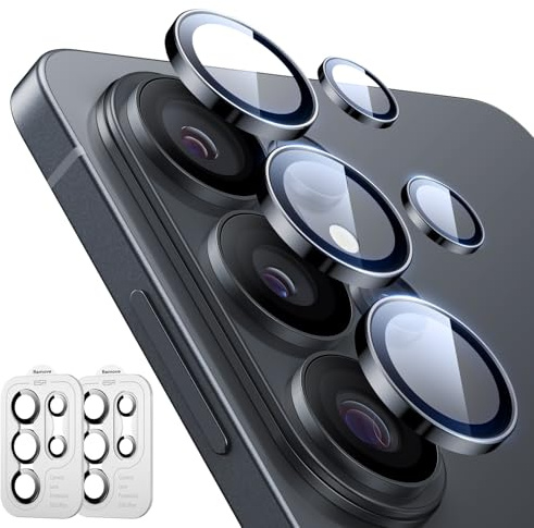 ESR for Samsung Galaxy S26 Ultra Camera Lens Protector, 2 Pack, Black | Individual Camera Cover, 9H Tempered Glass, Original Camera Clarity, Scratch-Resistant, Case Friendly, Raised Edge Protection