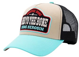 King Kerosin Herren Trucker Cap Mit Großem Patch Bad to The Bones
