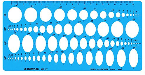 Staedtler General elliptic Ruler (Japan Import)