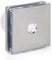 STERR Silver Bathroom Fan 4 inches / 100 mm with LED + PIR - Extractor Fan - Stainless Steel Front - Modern Look - BFS100LP-S - 10 W