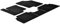 Gledring Satz Gummimatten kompatibel mit Kia Venga 2009- / Hyundai ix20 2010- (T Profil 5-teilig + Montage-clips)