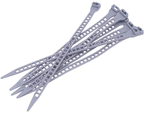 Videx-Befestigungsschlaufen Kunststoff PU für Sichtschutzmatten, PU, Aluminium, 25 Stück