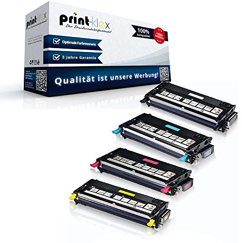 4X Print-Klex Jumbo XXL Tonerkartuschen kompatibel für Dell 3110cn 3115cn 59310170 59310169 59310166 59310167 59310172