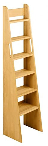 BioKinder Treppen-Leiter Leiterregal Hochbettleiter Noah aus zertifiziertem Massivholz Erle 160 x 40 x 31 cm