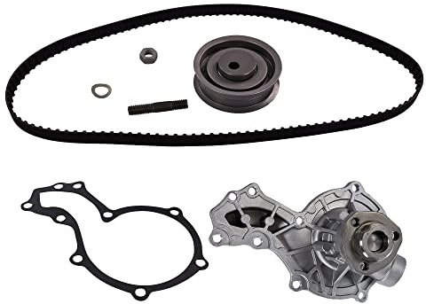 BESTPRICE 1x kit de courroie de distribution - comprenant : 1x courroie de distribution, 1x galet tendeur, 1x pompe à eau