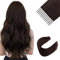 Sixstarhair Tape Extensions Echthaar 20pcs 50g 45cm Invisible Tape In Haarverlangerung Echthaar Dunkelbraun #2 Dicke Remy Haar Extensions