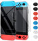FYOUNG Coque et Protection D'écran Compatible avec Nintendo Switch, Étui PC Crystal Clear + Housse De Manettes Séparée + Film De Verre Trempé + Capuchon De Pouce - Transparent (Pas pour Switch OLED)