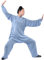 G-LIKE Tai Chi Uniform Kleidung - Qi Gong Kampfkunst Wing Chun Shaolin Kung Fu Training Dao Bekleidung - Hanf (Blau, XL)