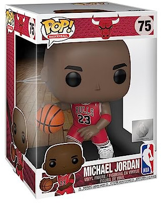 Funko Pop! NBA: Bulls - 10 Michael Jordan - (Red Jersey) - Vinyl-Sammelfigur - Geschenkidee - Offizielle Handelswaren - Spielzeug Für Kinder und Erwachsene - Sports Fans - Modellfigur Für Sammler