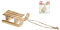 CREATIV DISCOUNT Holzschlitten, 7x3,6x2,3cm, Hellbraun