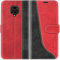 Mulbess Cover per Xiaomi Redmi Note 9 PRO/Redmi Note 9S, Interno TPU Antiurto, Custodia a Libretto, Fessura Carte, Supporto Stand, Elegante Vino Rosso