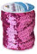 OLYCRAFT 10M Pailletten Applikation Paillettenband Stretch Paillettenbesatz 3-Reihiger Paillettenbandbesatz Aus Stoff Für Kleiderverzierung Und Stirnband - Pink