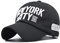 XibeiTrade New York City Baumwolle Baseball Cap NY Damen Herren Mode Sport Outdoor Casual Sonnenhut Gr. M, Schwarz