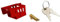 Carpoint 0410251 Antivol tête d'attelage Pliable avec Cadenas, Rouge & Serrure auxiliaire - 2 clefs