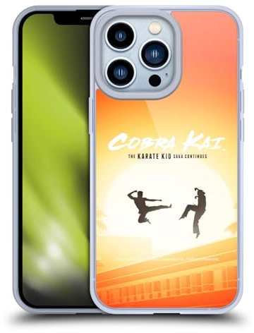 Head Case Designs Licenciado Oficialmente Cobra Kai Karate Kid Saga Gráficos Carcasa de Gel de Silicona Compatible con Apple iPhone 13 Pro