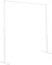 XJYMCOM Rectangle Wedding Arch 6.56ft Metal Garden Arch Wrought Iron Wedding Arch for Climbing Plants Roses Indoor Outdoor for Backyard Lawn Patio Courtyard Wedding Decorations(White)
