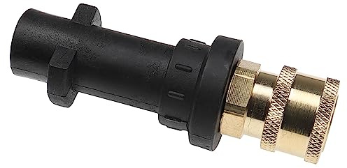 vhbw Adapter A Bajonett auf M22 Gewinde kompatibel mit Kärcher K3 | K2, K5, K4, K7, K6 Hochdruckreiniger - Mit 1/4 Zoll Schnellkupplung