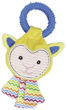 Nobby Plüsch Schaf mit Vollgummi Ring, 22 cm, 1 Stück