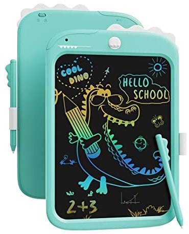 10-Zoll-LCD-Schreibblock, elektronisches digitales Schreiben und Farbbildschirm-Graffiti-Brett, Geschenke für Kinder und Erwachsene 3, 4, 5, 6, 7, 8 (blau)
