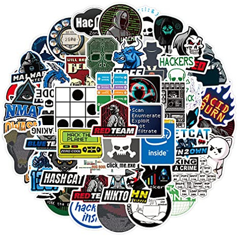 LYLSDSB Hacker Aufkleber 50 Stück Programmierer Vinyl Aufkleber für Laptop Auto Gepäck Skateboard Wasserflaschen Computer Telefon Gitarre Motorrad Aufkleber für Teens Kinder Erwachsene