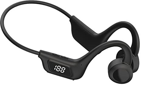 Rehomy Kabellose Knochenleitung, Nackenbügel, Kopfhörer, Bluetooth 5.1, offenes Ohr, wasserdicht, schweißfest, Sport-Headset