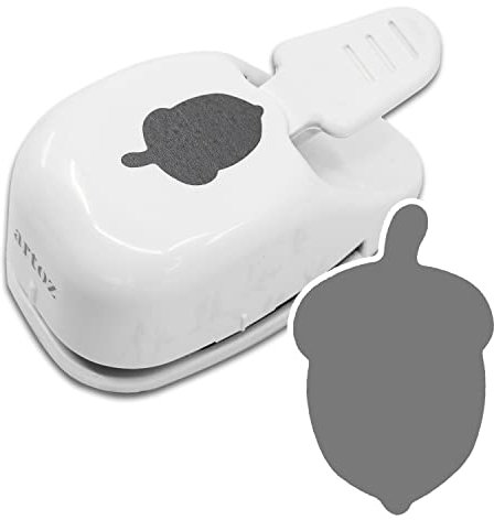 ARTOZ Perforatrice en forme de gland de 3,1 cm - Perforatrice à motif de gland - Pour Noël et l'Avent - Pour invitations, cartes de menu et décoration - Convient de 140 g/m² à 250 g/m²
