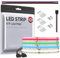 BTF-LIGHTING FCOB COB RGBNW(4000K) Hohe Dichte Flexibel LED Streifen 5M 896LED/M 4480LEDs 16W/M DC24V IP30 Nicht Wasserdicht Mehrfarbig für DIY Heimdekoration(Nicht inhalt Netzteil＆Controller)