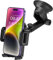 Car Phone Holder, Car Phone Mount, Dashboard Windscreen Phone Holder for Car, Car Cradles 360° Rotation with One Button Release Strong Sticky Gel Pad for for 4.0''-7.0'' Phones