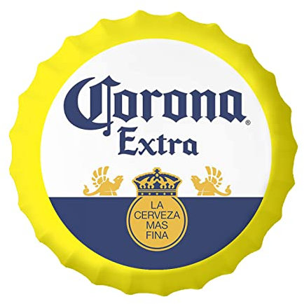 DJNGN Kompatibel mit Corona-Flaschenverschluss, extra geformtes Metall-Wandkunst-Dekorschild für Bar, Garage, Mannhöhle, Heimdekoration